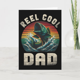 Tarjeta Papá Genial Pesca Papá Día del Padre Pescador