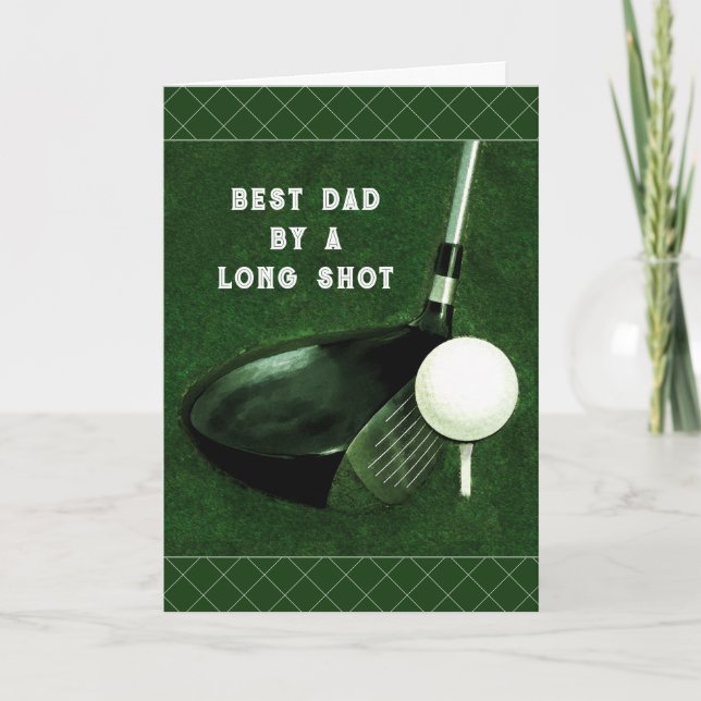 Tarjeta Papá Golf Día del Padre (Anverso)