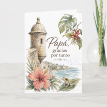 Papá Gracias Por Tanto Día del Padre Puerto Rico