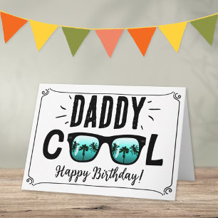 Tarjeta Papá Guay Gafas de sol de moda Feliz cumpleaños
