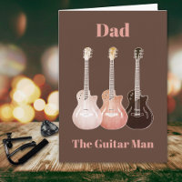Papá Guitarra eléctrica acústica rústica Día del P