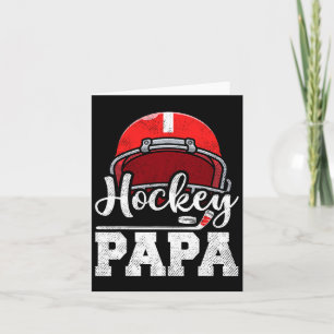 Tarjeta Papa Hockey Jugador de Hockey Día de Juego Día del