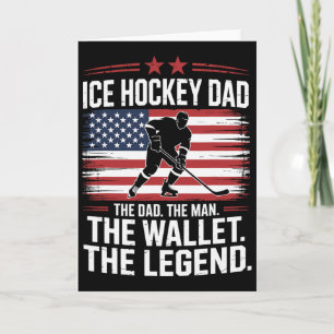 Tarjeta Papá Hockey La Cartera, Padre Hockey sobre Hielo