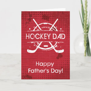Tarjeta Papá hockey sobre el Día del Padre