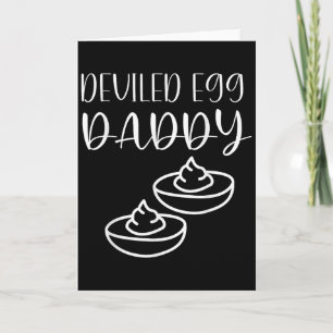 Tarjeta Papá Huevo Duro Divertido 