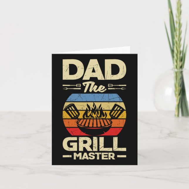 Tarjeta Papá La Parrilla del Día del Padre (Anverso)