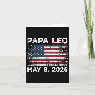 Tarjeta Papa Leo Us Dios bendiga al Papa León Americano