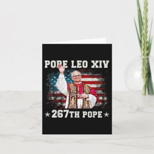 Tarjeta Papa Leo Xiv - Dios bendiga al Papa León Xiv 267º