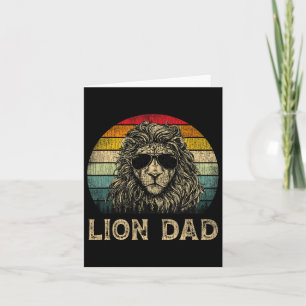 Tarjeta Papá León Amantes del León Día del Padre 