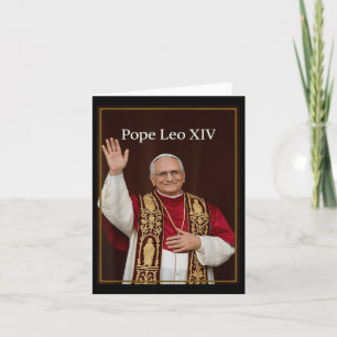 Tarjeta Papa León Xiv - Dios Bendiga Papa León Xiv Camiset