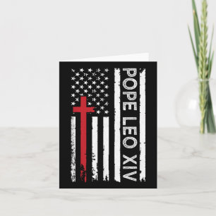 Tarjeta Papa León Xiv Iglesia Católica Cristiana