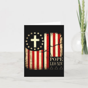 Tarjeta Papa León Xiv Iglesia Católica Cristiana