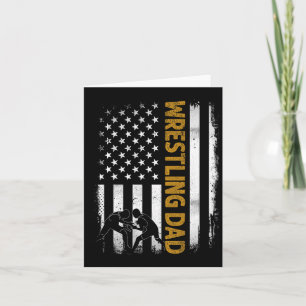 Tarjeta Papá luchador camiseta bandera americana 4 de juli