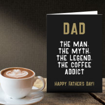 Papa Man Myth Legend Coffee Addict Funny