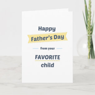 Tarjeta Papá Mascota Favorito del Día del Padre (alegre)