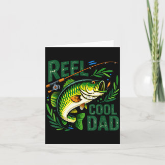 Tarjeta Papá muy genial pesca pescador feliz día del padre