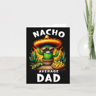 Tarjeta Papá nacho broma mexicana promedio del cinco de ma