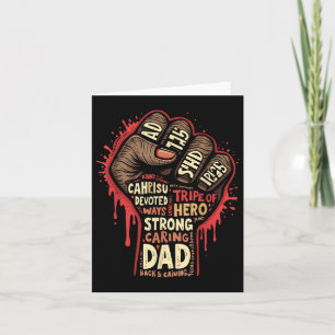 Tarjeta Papá negro afroamericano Melanin Orgullo negro suy