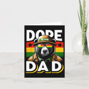 Tarjeta Papá negro narcótico Mes de historia negro Diverti