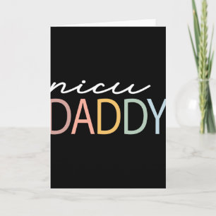 Tarjeta Papa Nicu Retro Colorido Papá Nicu Boho Pequeño Gu