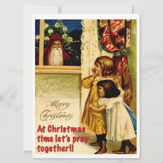 Tarjeta Papá Noel (Anverso)