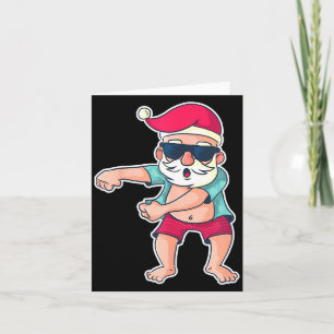 Tarjeta Papá Noel Baile de hilo Navidad Regalo de Navidad
