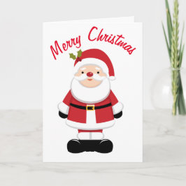 Tarjeta Papá Noel de Navidad 