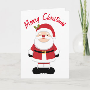 Tarjeta Papá Noel de Navidad 