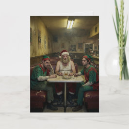 Tarjeta Papá Noel Desaliñado Comedia Oscura