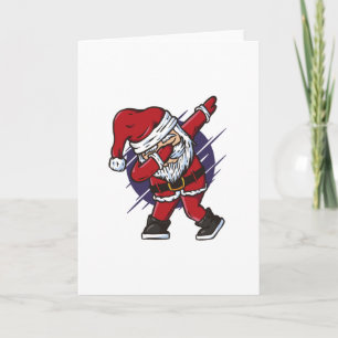 Tarjeta Papá Noel divertido haciendo dabbing