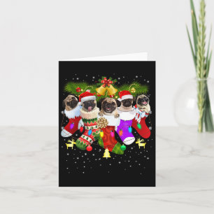 Tarjeta Papá Noel en Navidades se da cuenta del divertido 