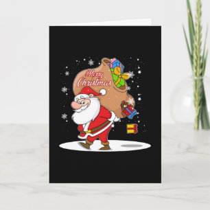 Tarjeta Papá Noel Geek Navidad Genial Idea de Regalo Diver