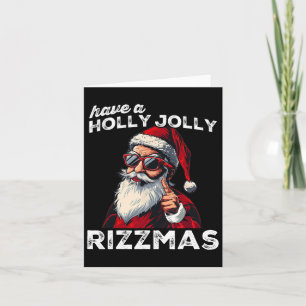 Tarjeta Papá Noel maullando Meme divertido de Papá Noel Ri