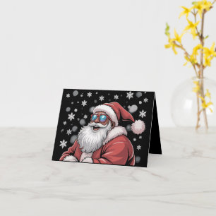 Tarjeta Papá Noel negro africano americano Navidad 