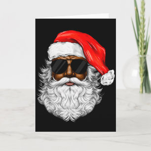 Tarjeta Papá Noel Negro Navidad Papá Noel Afro Americano A