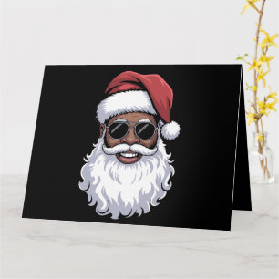 Tarjeta Papá Noel Noel negro Noel Santa Afro Americano