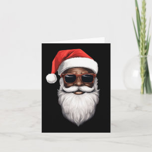 Tarjeta Papá Noel Noel negro Noel Santa Afro Americano