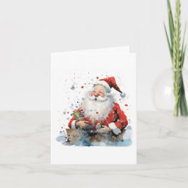 Tarjeta Papá Noel, Santa Claus, Navidad