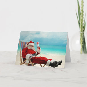 Tarjeta Papá Noel Verano