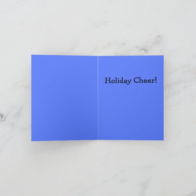 Tarjeta Papá Noel vestido como Santa Claus (Interior)