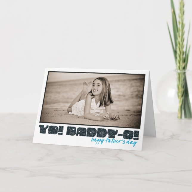 Tarjeta ¡Papá-o feliz del día de padre! (Anverso)