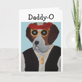 Tarjeta ¡Papá-O San Bernardo Tipo Feliz Día del Padre!