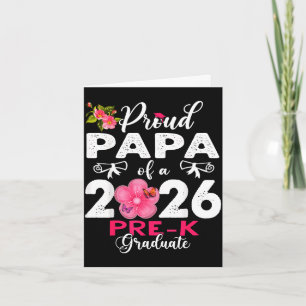 Tarjeta Papa orgulloso de la graduada de prekín de 2026 dí