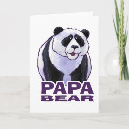 Tarjeta Papa Panda Bear