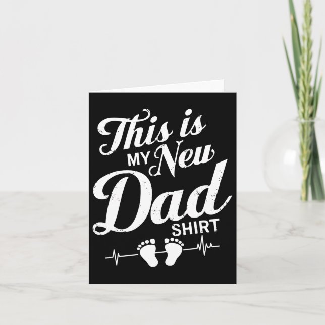 Tarjeta Papá Para Ser Padre Día Tee Pronto Para Ser El Pri (Anverso)