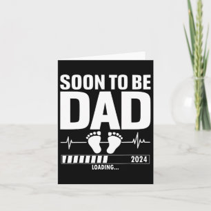 Tarjeta Papá Para Ser Padre Día Tee Pronto Para Ser El Pri