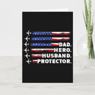 Tarjeta Papá Patriota Protector Papá Bandera De EE. UU.