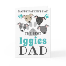 Papa Perro de Iggies Galgo Italiano Día del Padre 