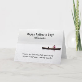 Tarjeta Papá Perro del Día del Padre Lago de Navegación de