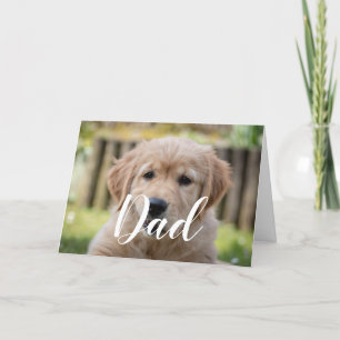 Tarjeta Papá Perro Personalizado Divertido Foto Feliz Día 